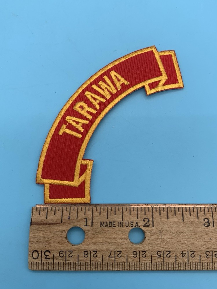 TARAWA Embroidered Red & Yellow Rocker Patch