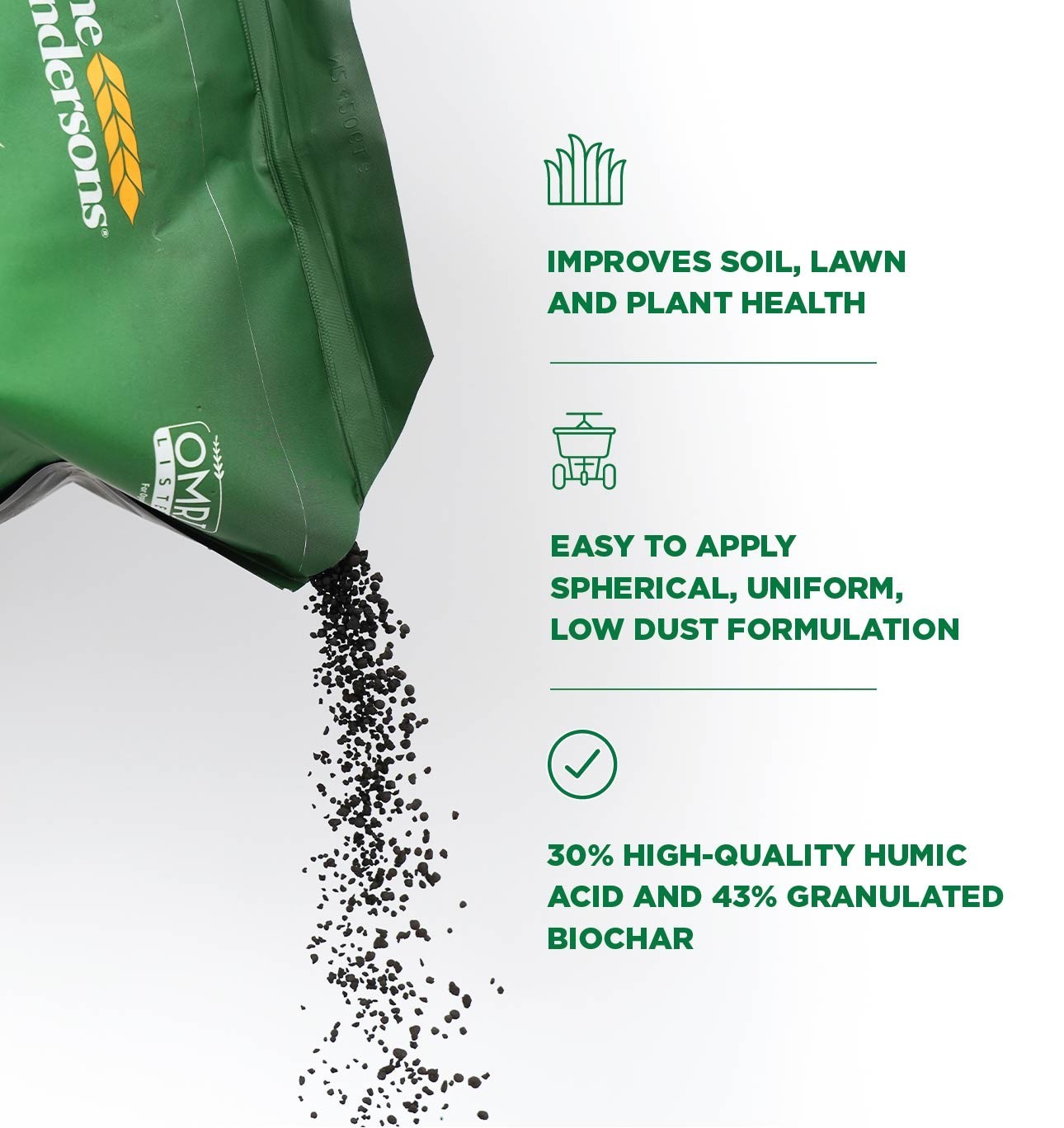 The Andersons HumiChar Organic Soil Amendment with Humic Acid and Biochar 40 lb