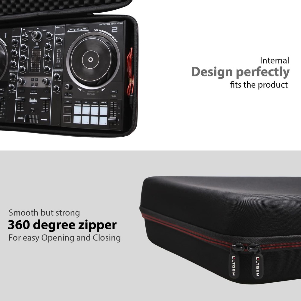 LTGEM DJ Controller Case for Hercules DJControl Inpulse 500