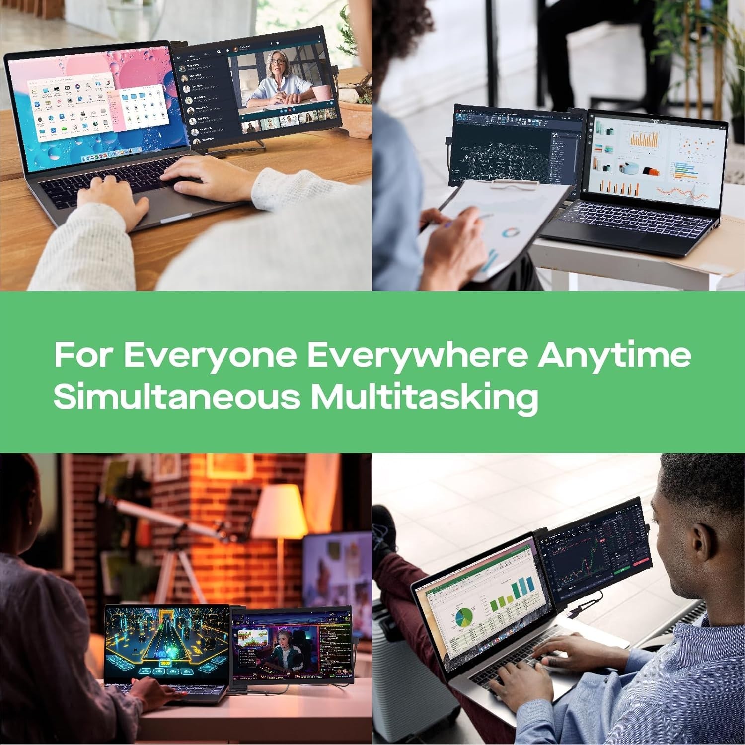 Portable Monitor - 2026 Mobile Pixels Nexus 14.1" Laptop Screen Extender