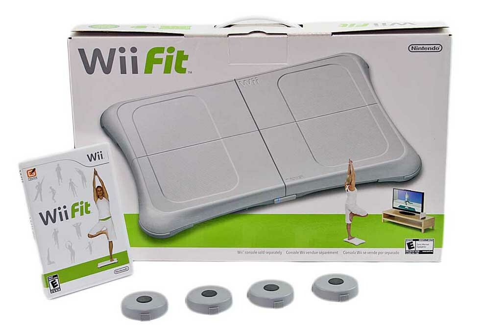 2008 Nintendo Wii Fit Complete Working MIB + Disc, Manual, Risers