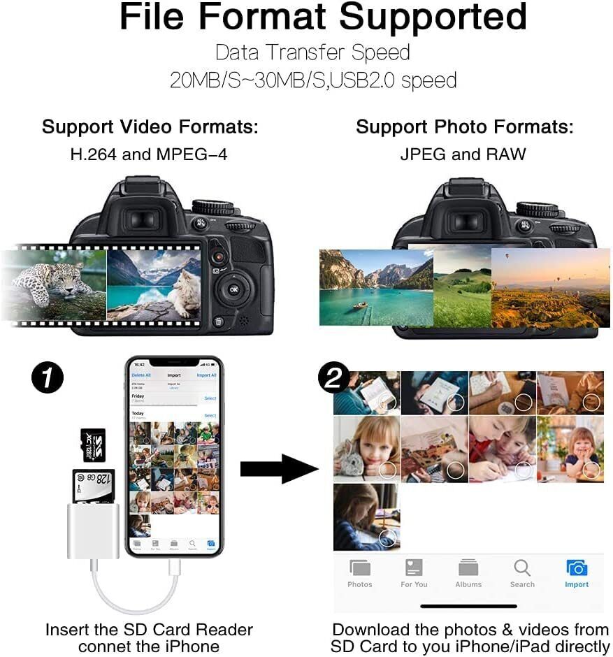 TF/SD Card Adapter Camera Reader Android Type-c For iPhone17 Pro Max Plusm lot