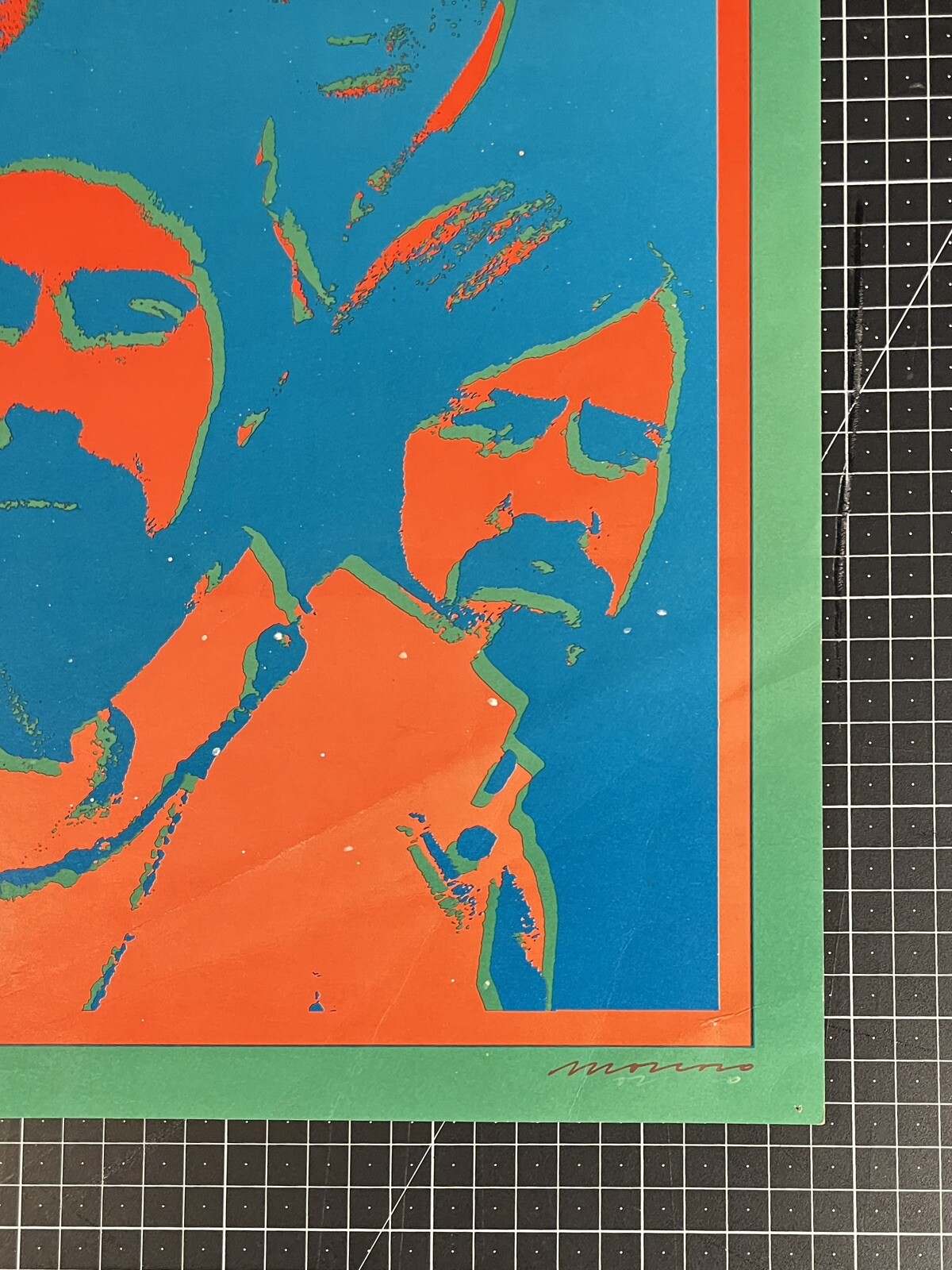 NR 7 OP1 Neon Rose Poster RARE FIRST PRINT