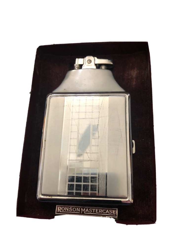 Vintage Ronson Master Case Combination Cigarette Case & Lighter