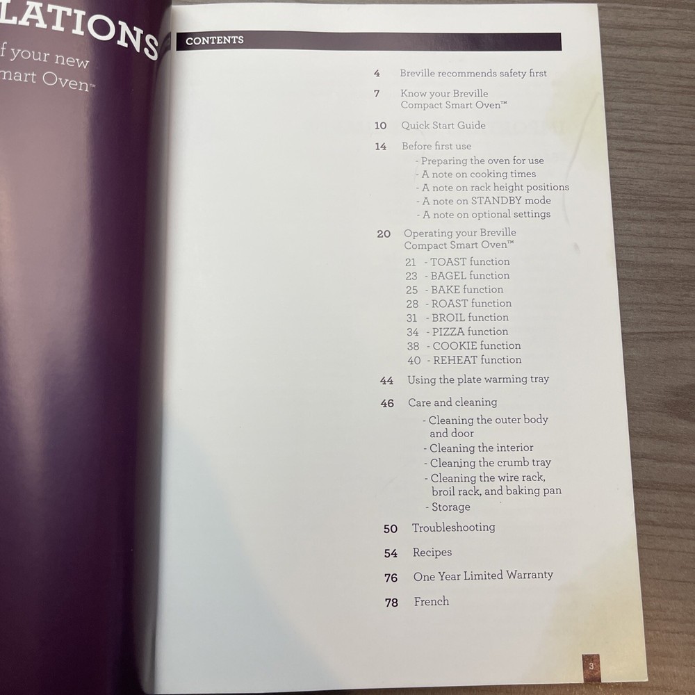 Breville “650XL” Instruction Book