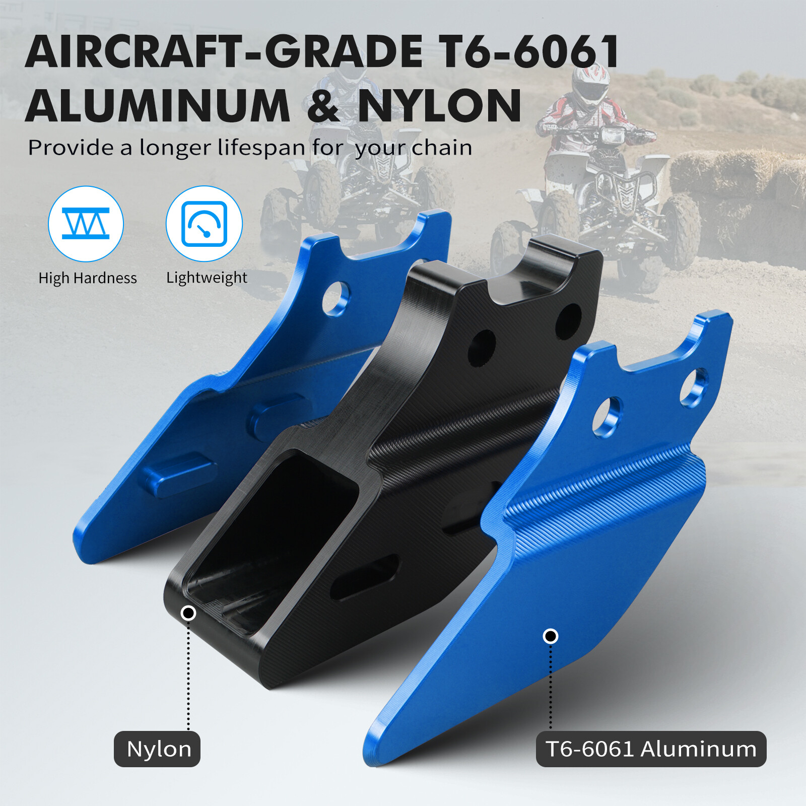 For Yamaha Warrior 350 Blaster 200 Chain Roller Support Guide #38W-22199-00-00