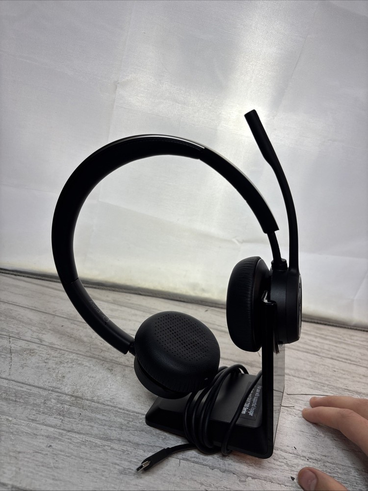 Poly Voyager 4320 Bluetooth Wireless Headset with USB-C Dock - Tested Clean