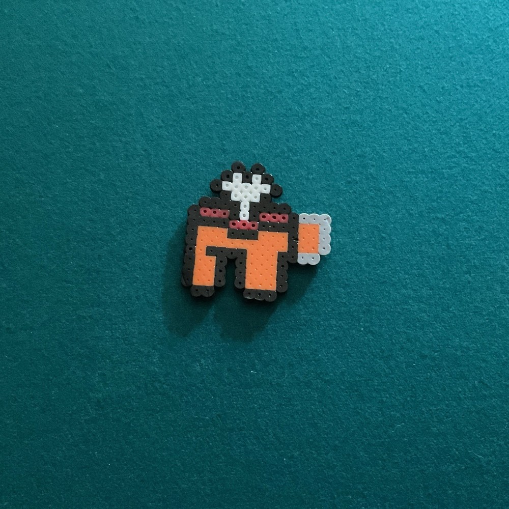 Among Us Dead Body Orange Peeler Bead Project