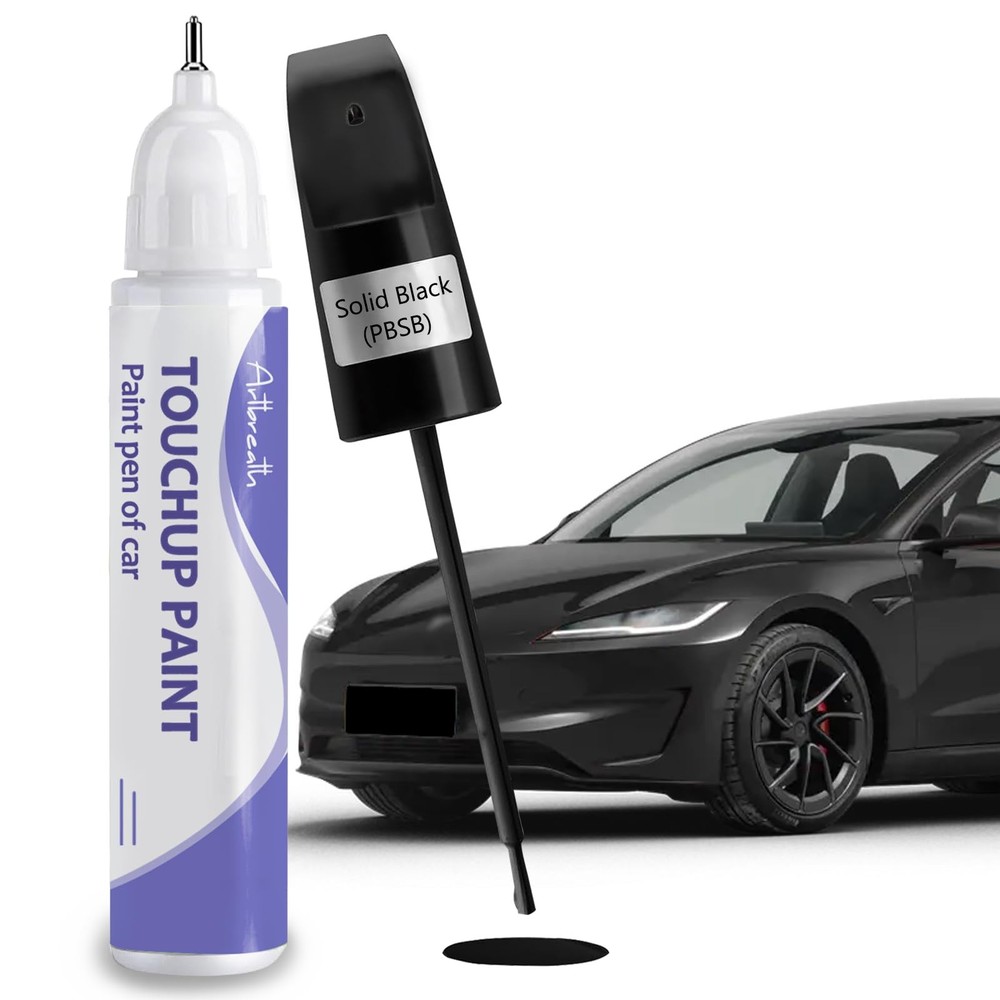 Solid Black (PBSB) Touch Up Paint for Tesla-Exact Match–Chips and Nicks Touch...