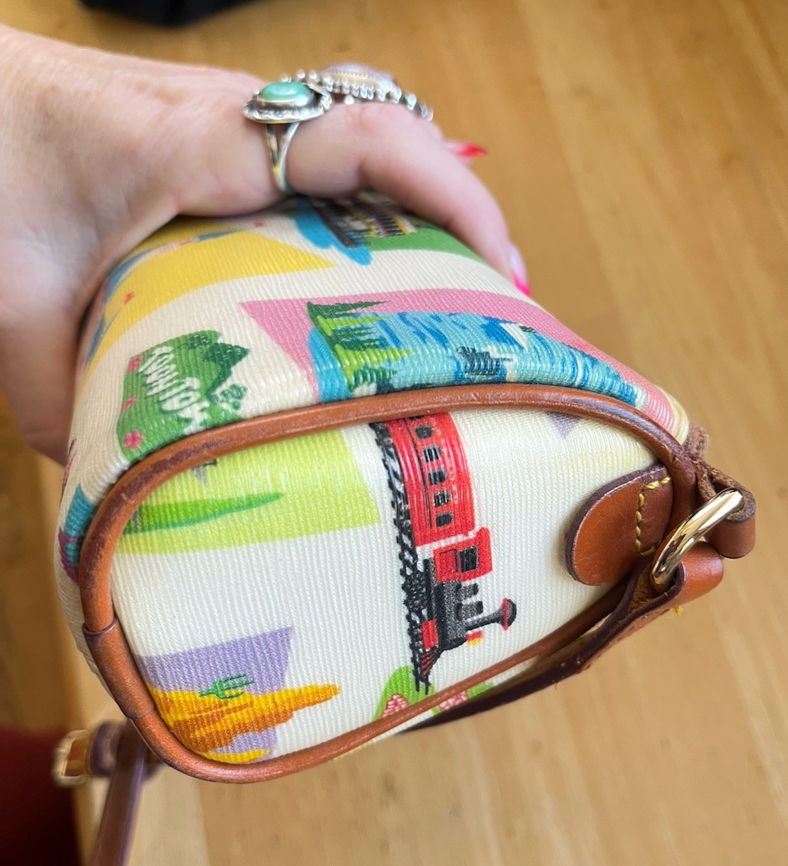 Disney x Dooney & Bourke Disneyland Retro Attractions 7” Crossbody Barrel Purse!