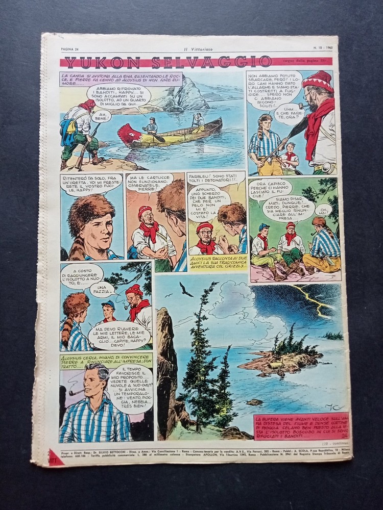 comic newspaper IL VITTORIOSO year 1960 no. 10