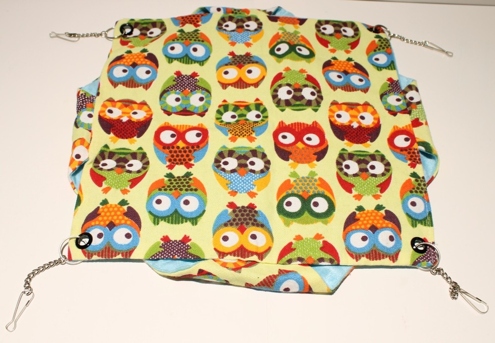 Small Animal Cage Hammock Hanging Soft Lined Double Layer Ferret Sugar Glider