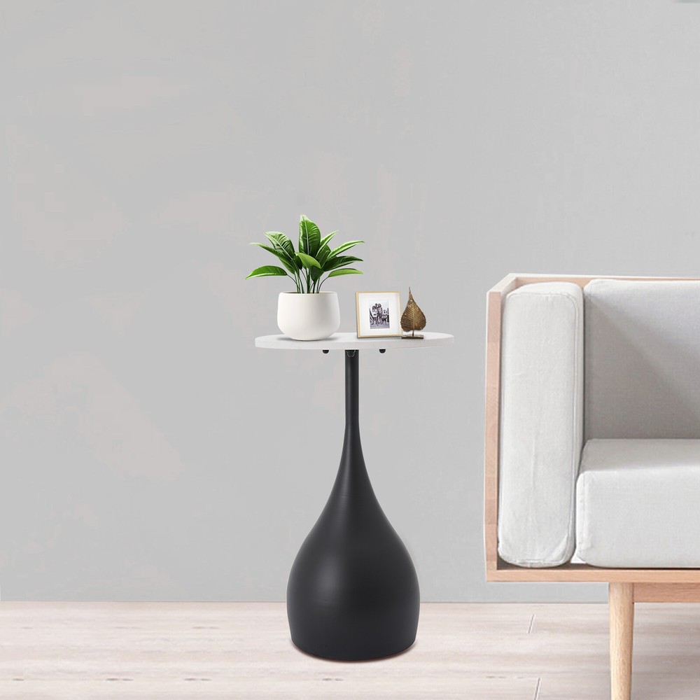 Modern Sofa Side Table, Round Accent Table, Round End Table for Small Spaces