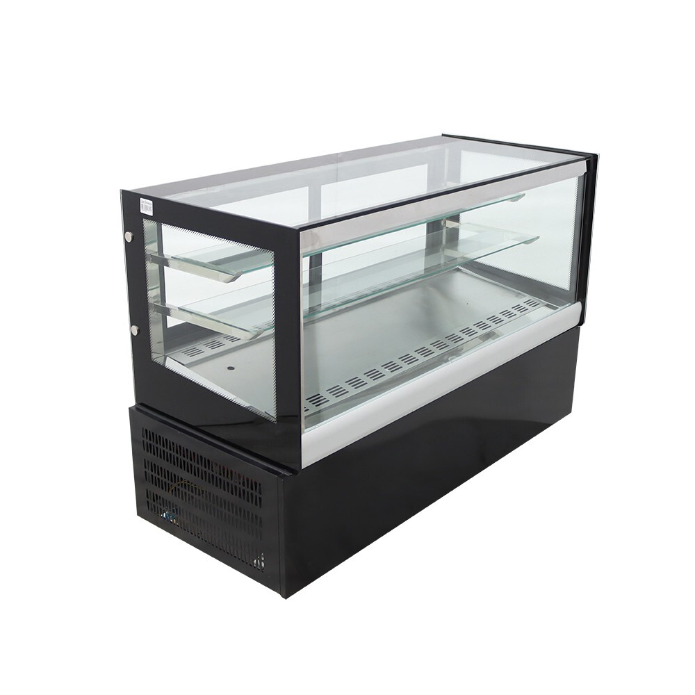 220V 47.2" Desktop Refrigerated Cake Display Cabinet Cake Showcase LED Lighting