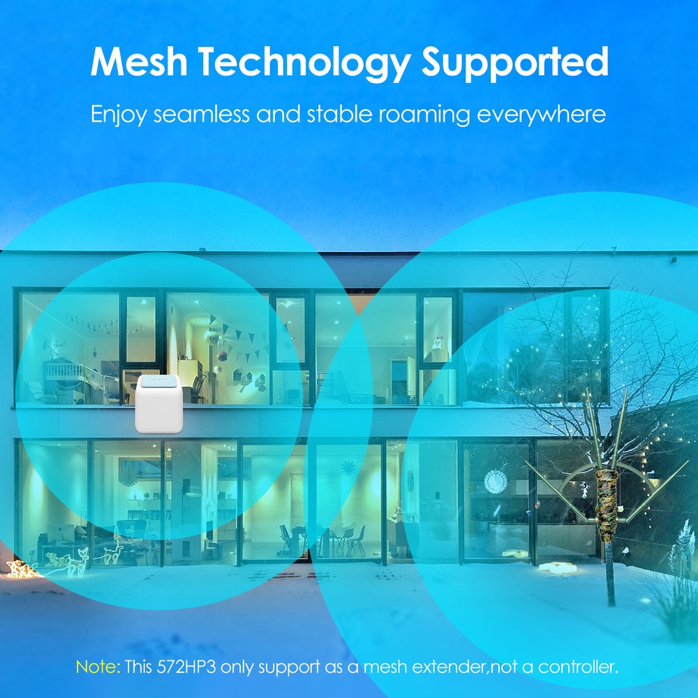 AC1200 Outdoor WiFi Extender Long Range Wireless Router Access Point Repeater