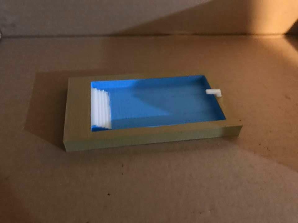 Ho 1/87 Scale Rectangular Swimming Pool Set. (Unpainted)