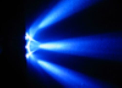 Blue 3-LED Pod Accent Lights - Motorcycle, ATV, Auto, etc.