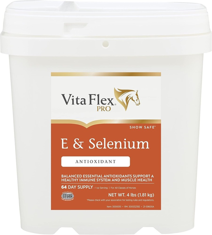 Pro E & Selenium Horse Supplement - Essential Antioxidants, 4 lb, 64-Day Supply