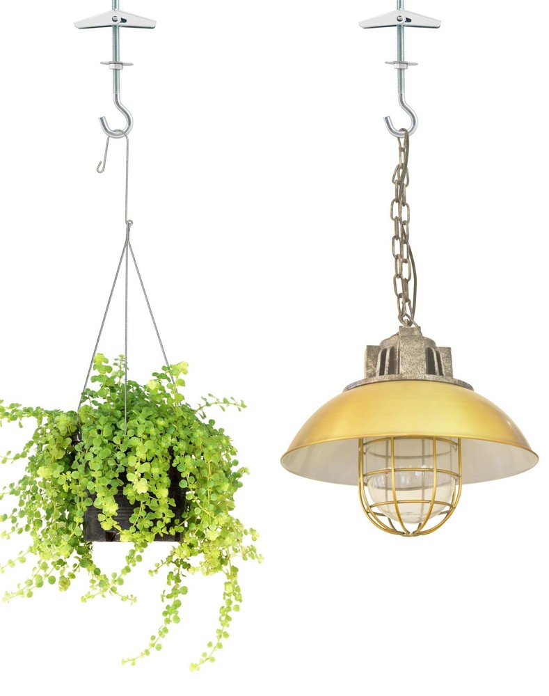 QWORK Ceiling Hooks, 12 Packs 3-9/16" Spring Toggle Wing Bolts Wall Fixing...