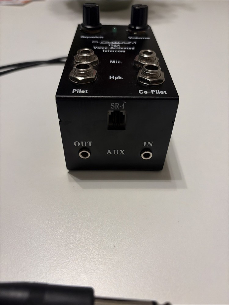 FlightCom IIGX 2GX Pilot Voice Activated Intercom No Power Cable