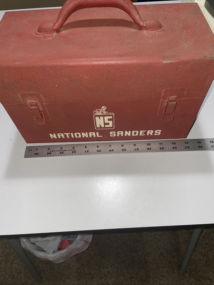 Vintage National Sanders Tool Box Case
