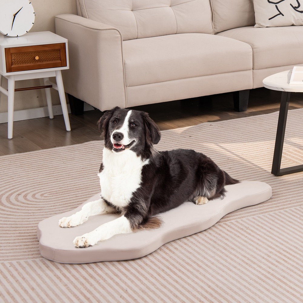 Dog Sleeping Mat Waterproof Dog Crate Pad Bed Mat with Memory Foam Support