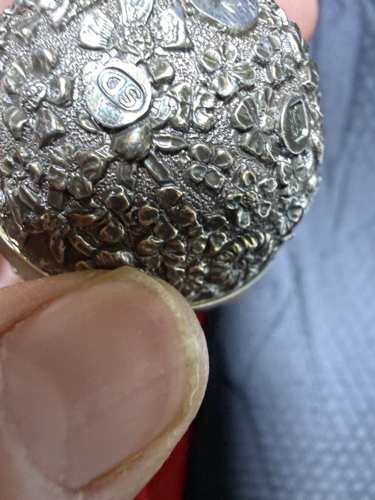 Stuart Devlin Sterling Silver Gilt Surprise Egg Boxed Edition No. 75