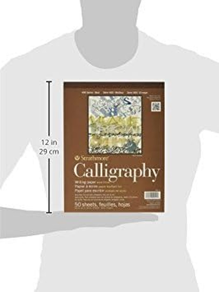 STR- 50 Sheet Tape Bound Calligraphy Pad, 8.5 by 11"