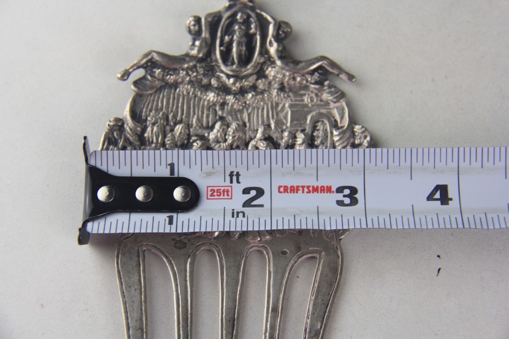 Antique Dutch 833 Silver Serving Fork