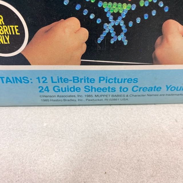 VTG 1985 HENSON’S MUPPET BABIES LITE BRITE PICTURE REFILL PACK