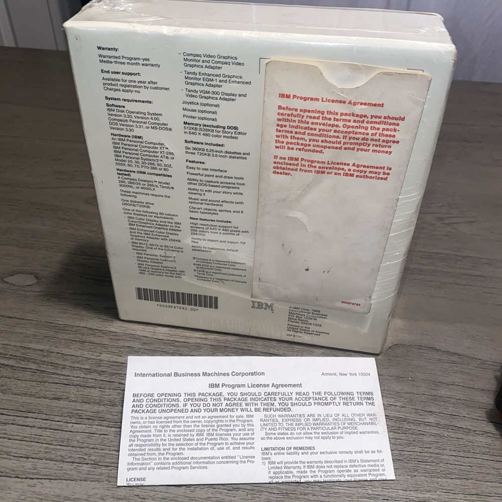 IBM PC Storyboard PLUS Version 2.0 presentation software Brand New!