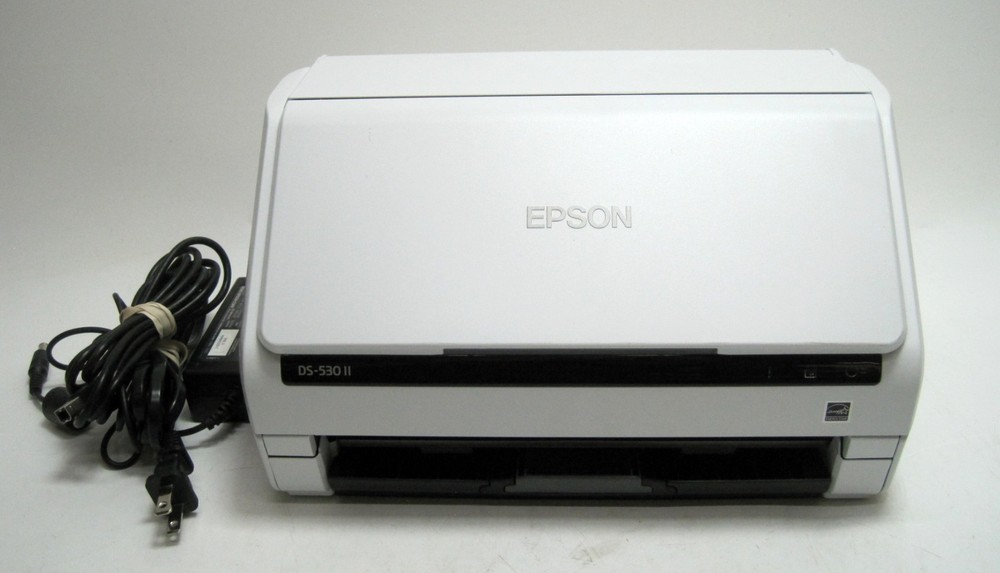 Epson WorkForce DS-530 II Duplex Document Scanner w/USB & AC Adapter 8000 SCANS!