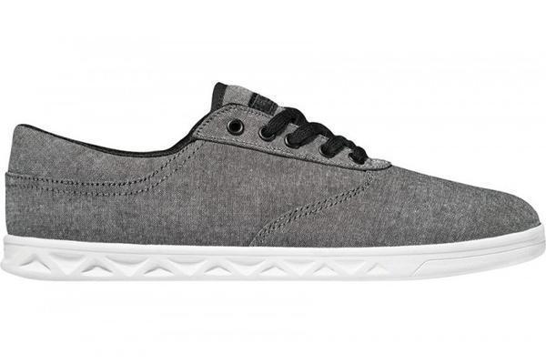 New Globe Lyte Black Chambray Skateboard Shoes