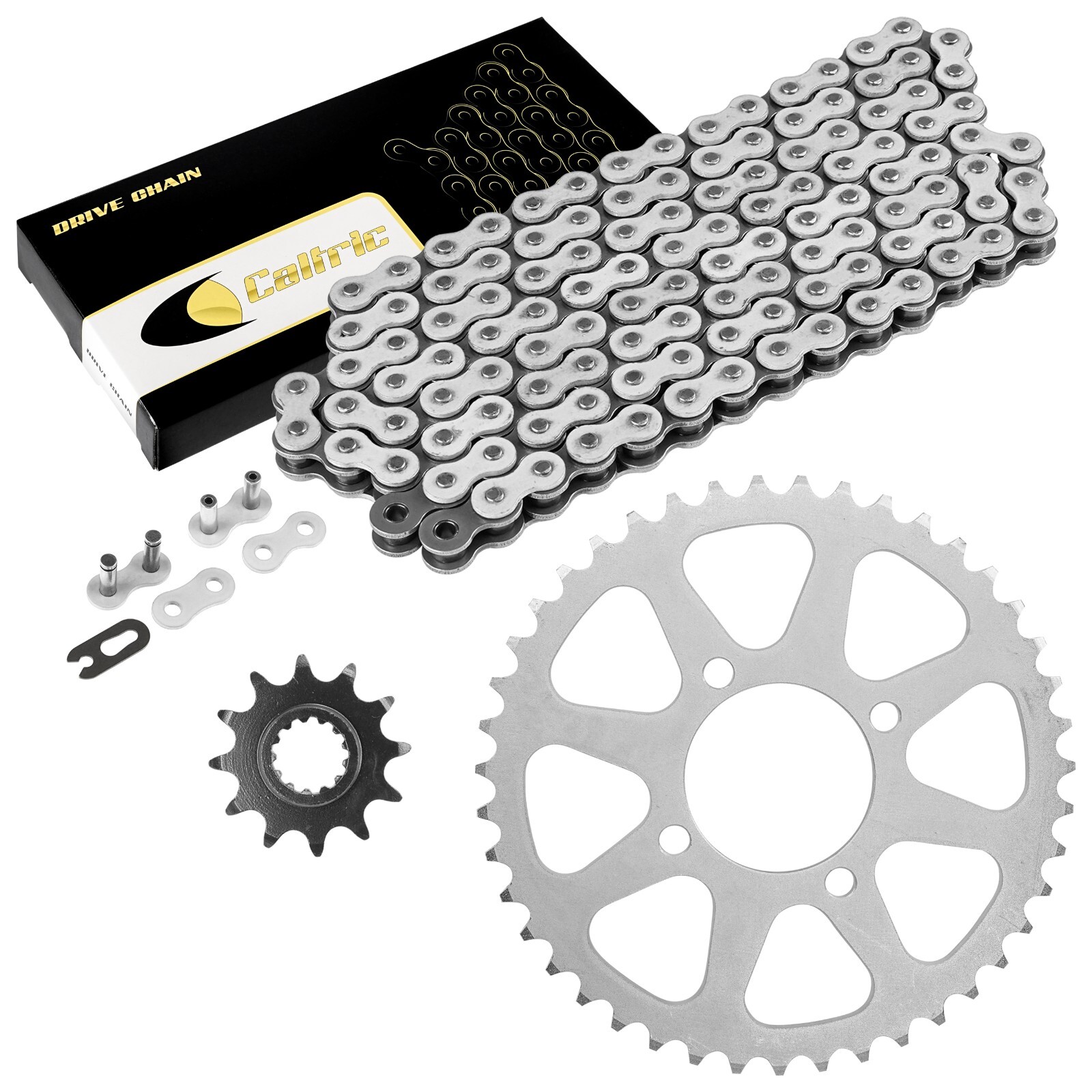 Drive Chain W/Front Rear Sprockets Kit fits Kawasaki KEF300 Lakota 300 1995-2003