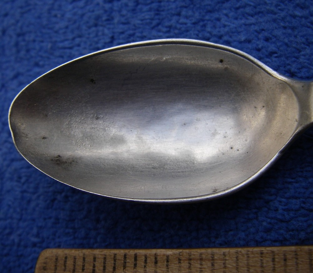 Early SCANDINAVIAN Silver TEASPOON-Threaded Pattern-NR
