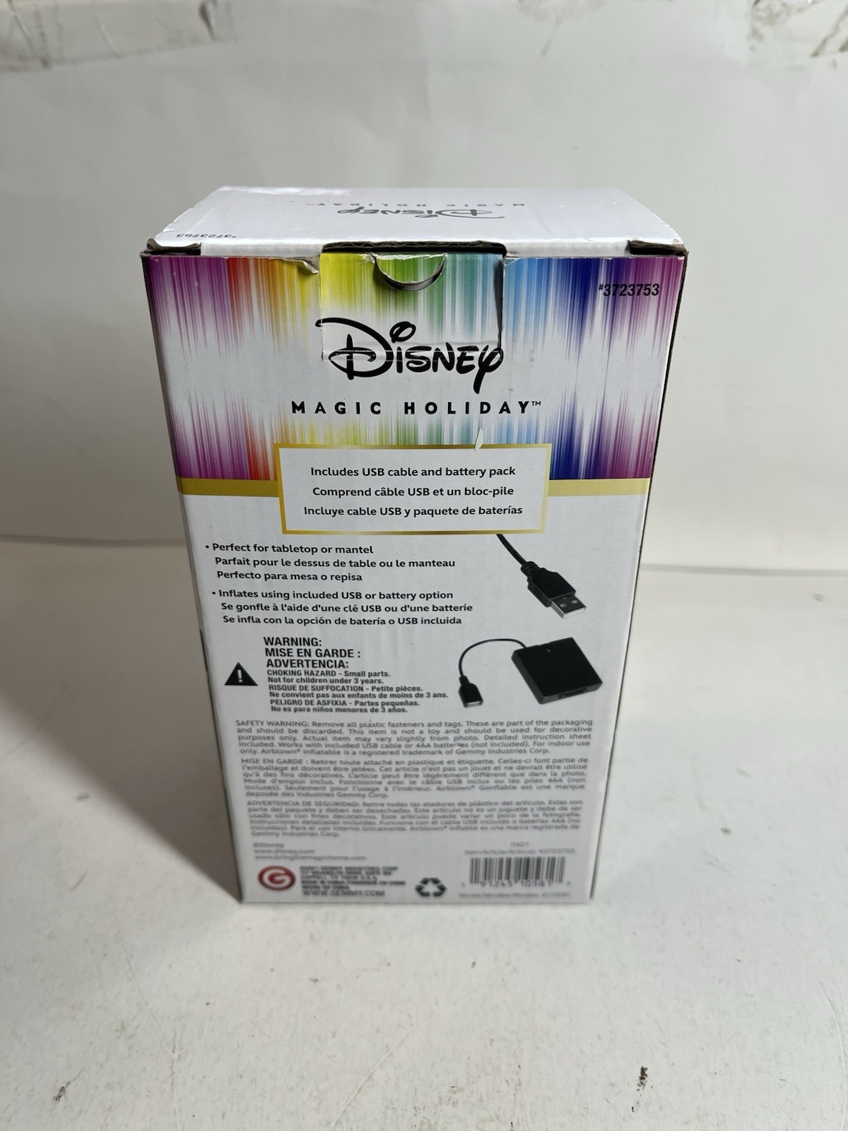 Gemmy Disney Magic Holiday Olaf Frozen Airdorable Airblown Inflatable Tabletop