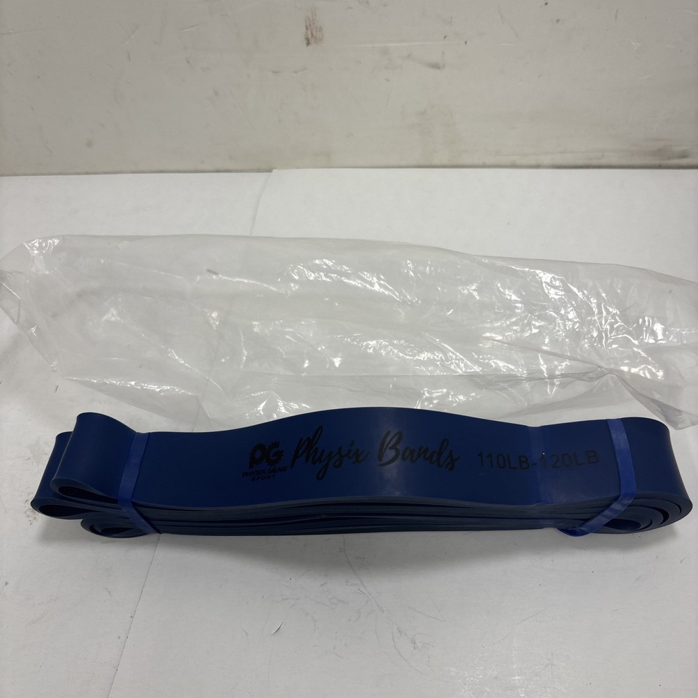 Physix Gear Workout Bands for Pullups Set, Pull 82in (208cm), Blue (1 Band)