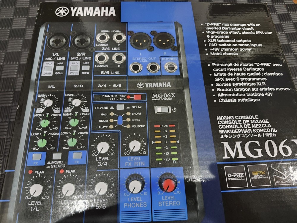 Yamaha MG06X 6-Channel Mixing Console with Effect