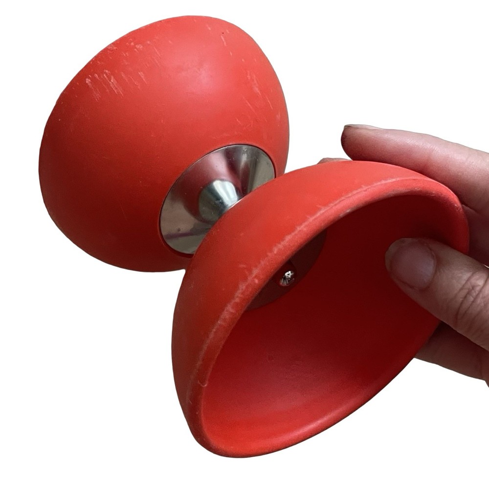 Sidewinder Diabolo Only Red Silver Circus 4.25”