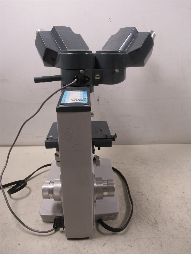 AO American Optical One-Ten Microstar Dual Head Binocular Laboratory Microscope