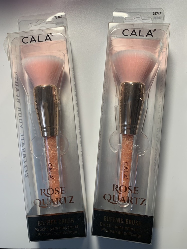 (2) Rose Quartz Buffing Brush -- New