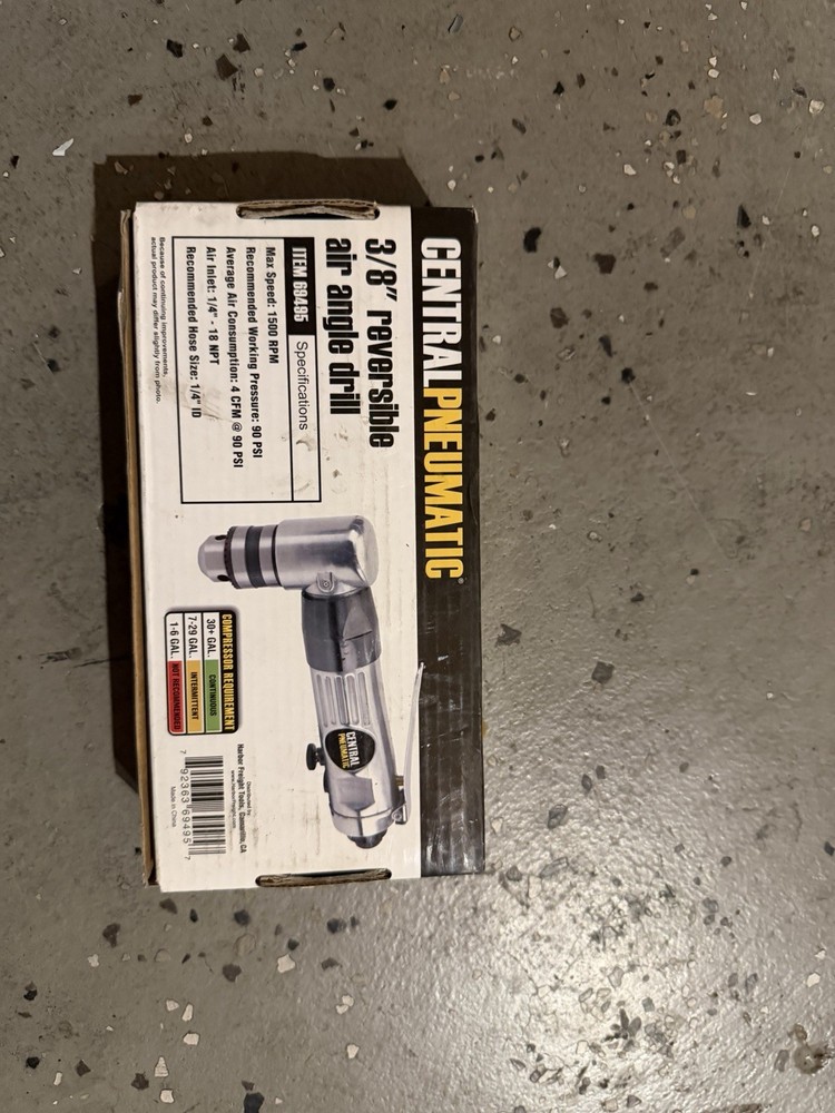Reversible 3/8 Inch Air Angle Drill