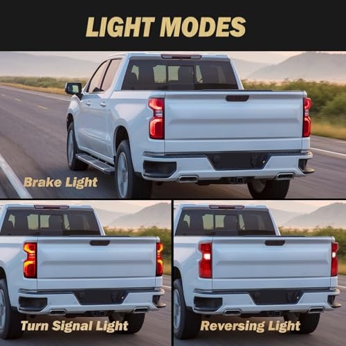 LED Tail Light Assembly Compatible with 2019-2023 Left Driver Side Led Type