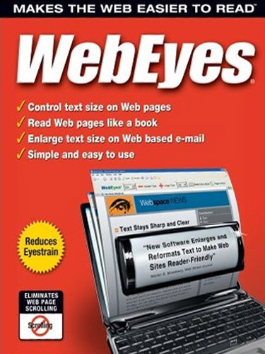 WebEyes 2.2 - Makes the Web Easier to Read Enlarge Text