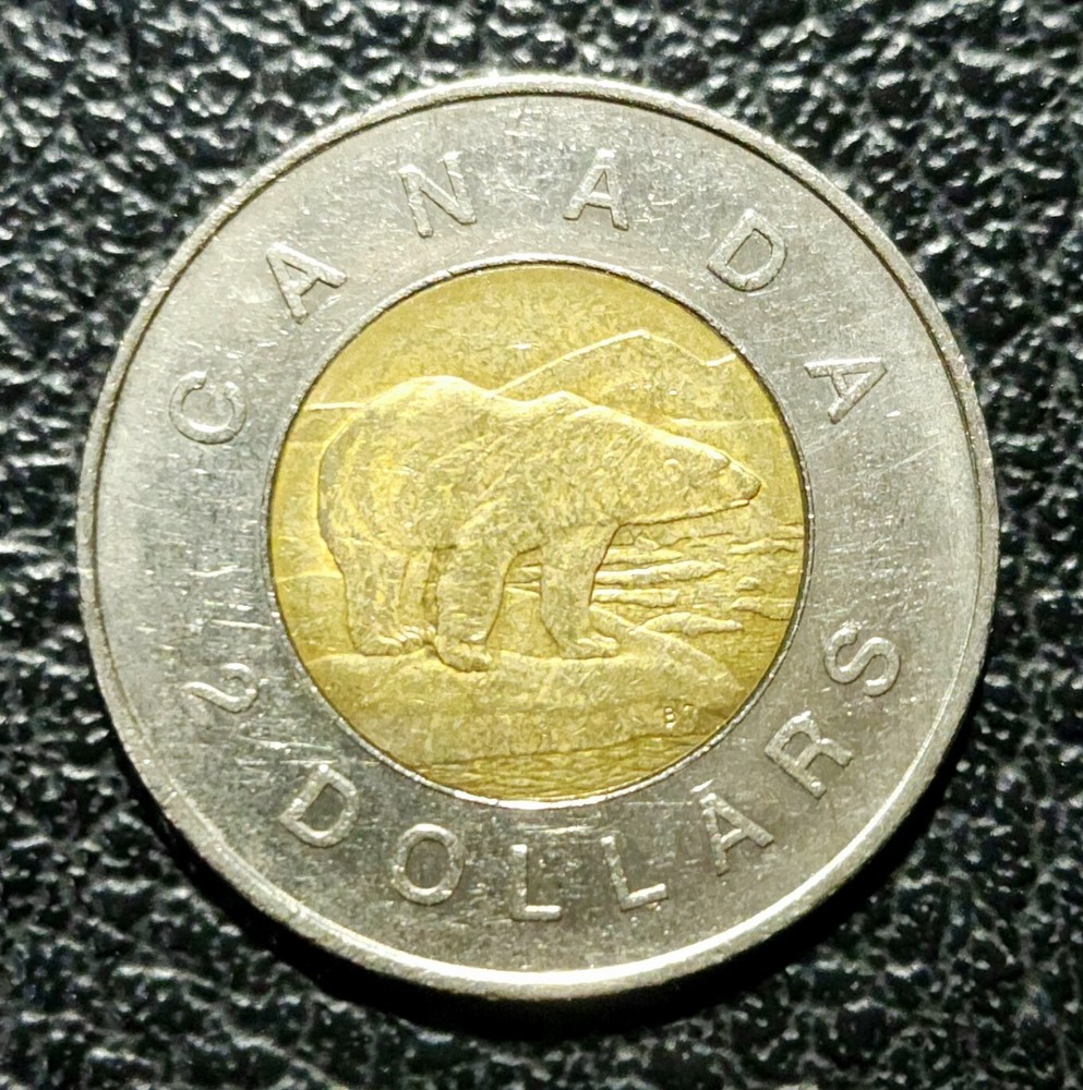 Double Date 1952 - 2002 Canada $2 Two Dollar Toonie Coin