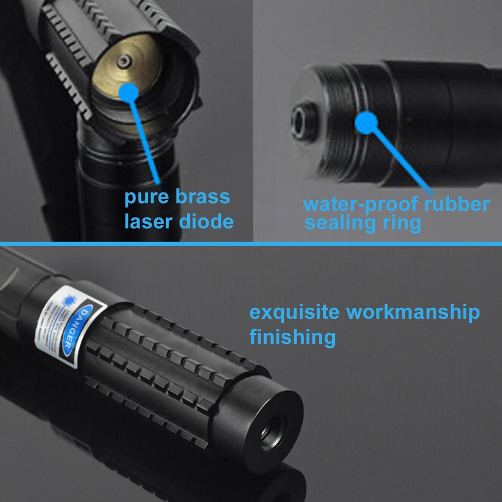 Halberd-Head Blue Laser Pointer Pack Teaching-aid Laser Pen Torch Flashlight