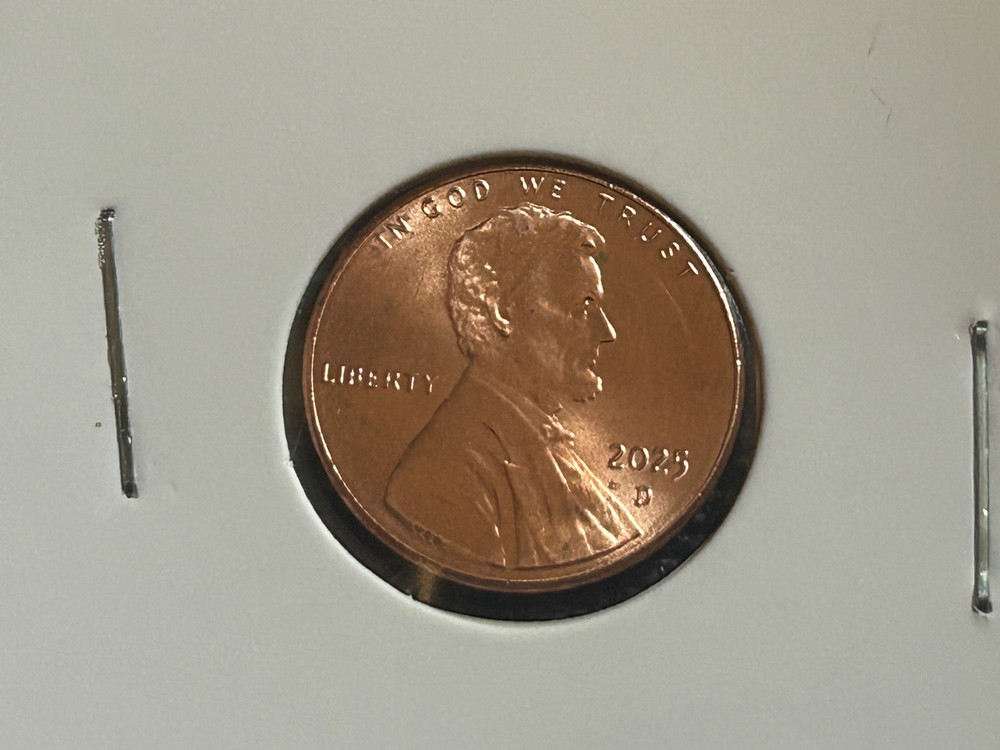 2025 P & D LICOLN CENTS FRESH FROM ROLLS 2 COIN SET