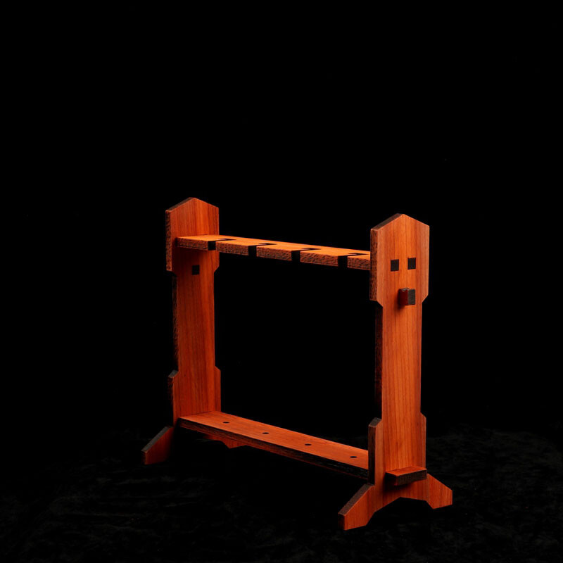 Miniature Vertical Samurai Sword Katana Holder Stand Bracket Tiny Cartoon Rack