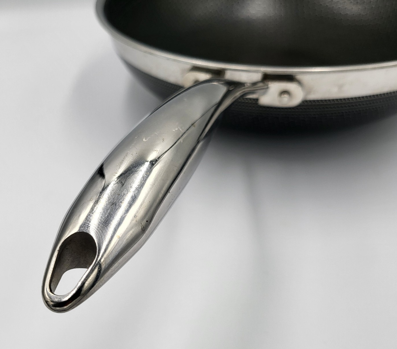 HexClad 12" WOK 12-Inch Hybrid Nonstick Pan - NO Lid - Used Good Condition