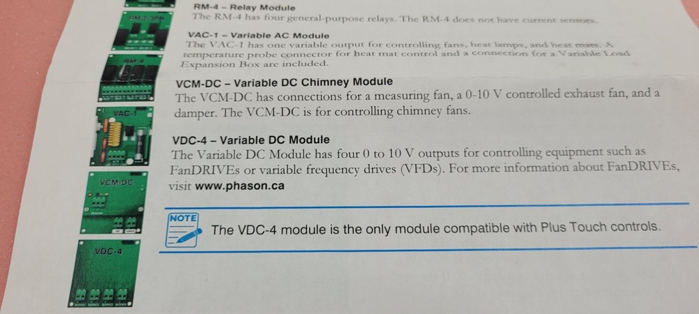 Phason Variable DC Module VDC-4 Smart Module for VFD FanDRIVE NEW